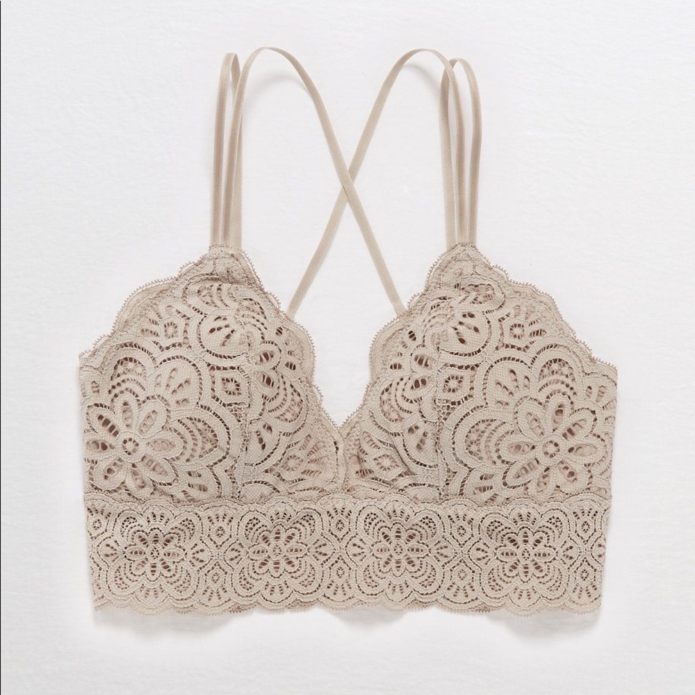 AE floral lace padded bralette